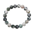 Tree Agate Beaded 133.55 ctw Stretch Bracelet - Sticky add to cart bar