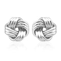 Knot Stud Earrings in 999 Platinum 5.38 Grams - Sticky add to cart bar