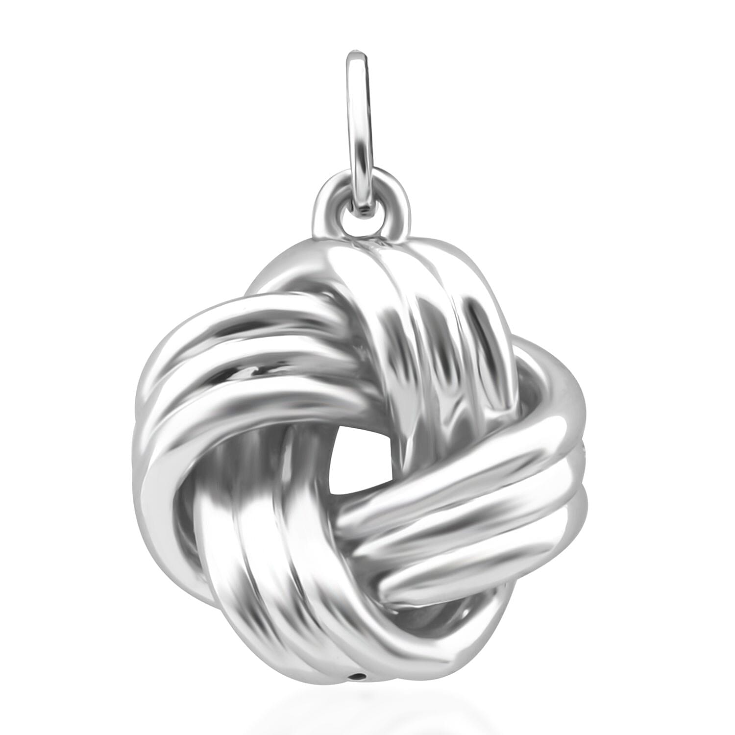Knot Pendant without Chain in 999 Platinum 2.73 Grams