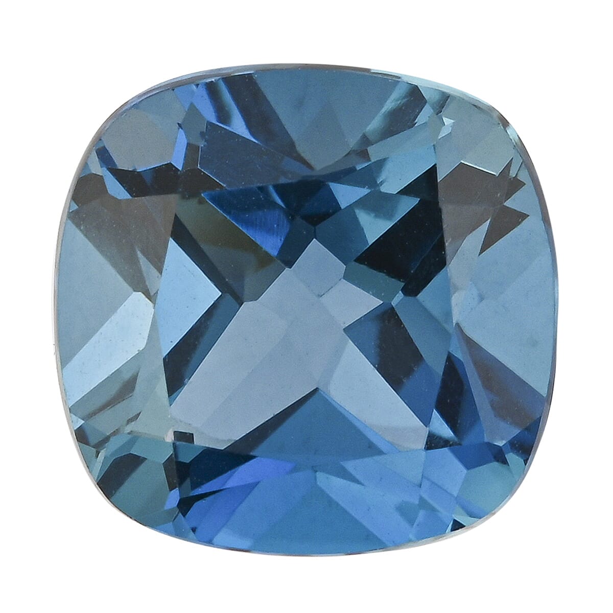 AAAA London Blue Topaz (Cush 12x12 mm) 8.00 ctw