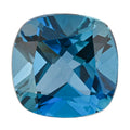AAAA London Blue Topaz (Cush 12x12 mm) 8.00 ctw - Sticky add to cart bar