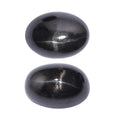 Black Star Diopside Set of 2 (Ovl 7x5 mm) 2.18 ctw Loose Gemstone - Sticky add to cart bar