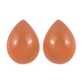 Peach Moonstone Set of 2 (Pear 8x6 mm) 1.96 ctw Loose Gemstone - Sticky add to cart bar