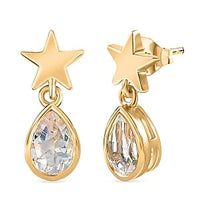 D''Joy Premium Malagasy Moonstone Earrings in 18K Vermeil YG Over Sterling Silver 1.14 ctw