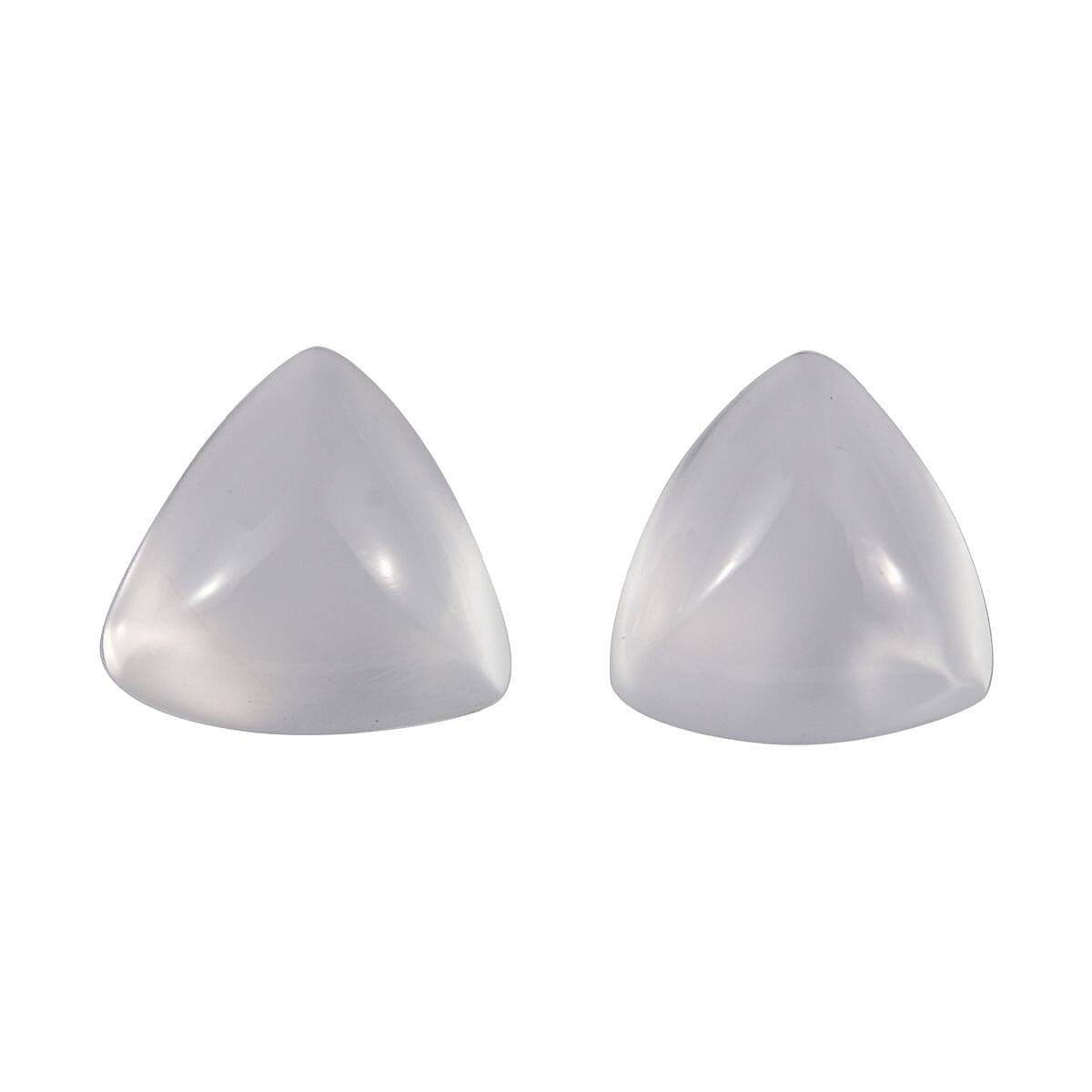 White Moonstone Set of 2 (Trl 5 mm) 0.81 ctw Loose Gemstone