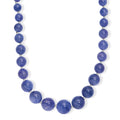 AAA Tanzanite 195.00 ctw Beaded Cosmos Necklace in Rhodium Over Sterling Silver 18 Inches - Sticky add to cart bar