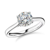 IGI Certified Heart & Arrow Cut Luxuriant Lab Grown Diamond E-F VS 2.00 ctw Ring in 950 Platinum 4.80 Grams