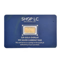 22K Gold Over 999.9 Fine Silver Currency Bar 1 Grams - Sticky add to cart bar