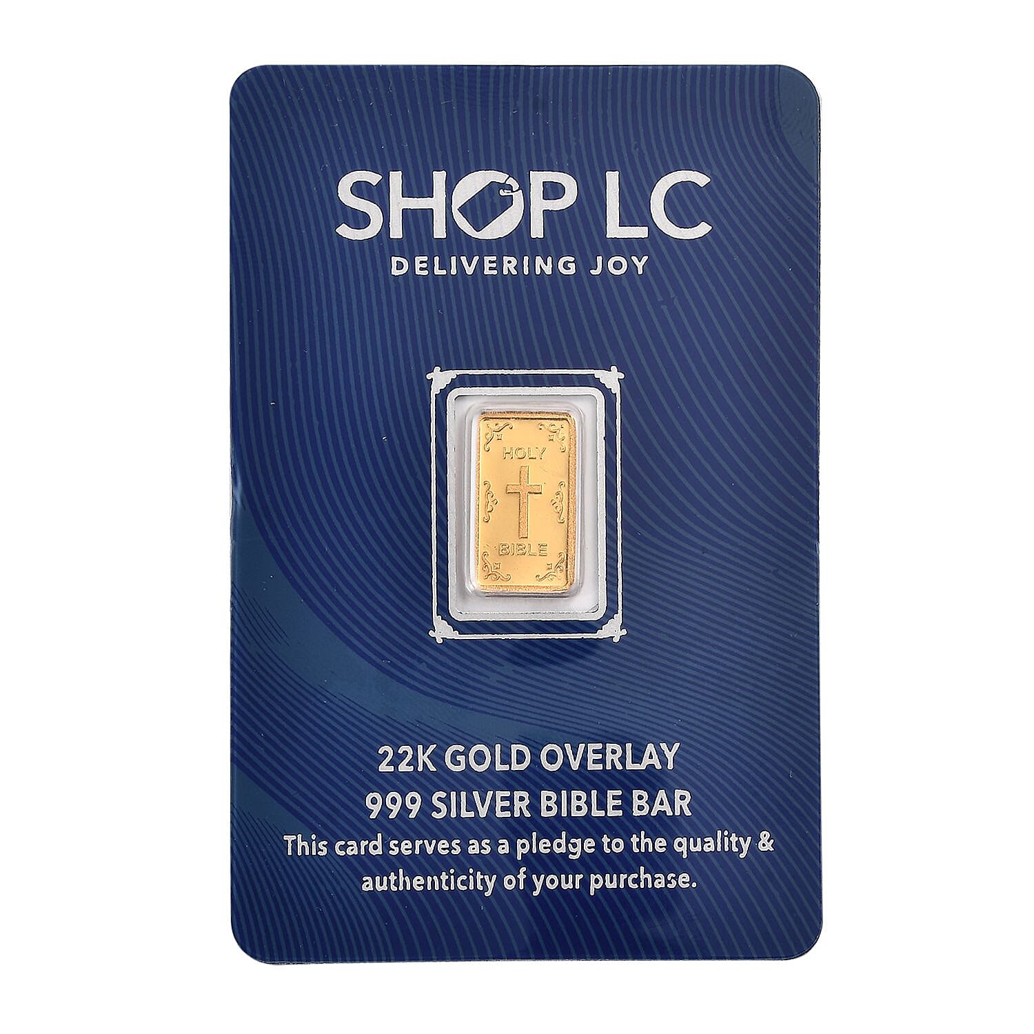 22K Gold Over 999.9 Fine Silver Currency Bar 1 Grams