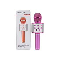 CLOSEOUT Total Vision Handheld Karaoke Microphone with Bluetooth Speaker -Rose Gold