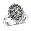 D’Joy Narsipatnam Alexandrite, White Zircon Ring in Rhodium Over Sterling Silver (Size 7.0) 1.00 ctw - Sticky add to cart bar
