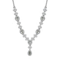 D'Joy Narsipatnam Alexandrite and White Zircon 2.85 ctw Mystic Flow Necklace 18 Inches in Rhodium Over Sterling Silve - Sticky add to cart bar