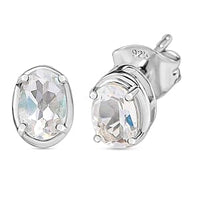 Premium Malagasy Moonstone 1.14 ctw Earrings in Platinum Over Sterling Silver