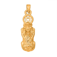 24K Yellow Gold Pixiu Pendant without Chain 1 Grams