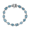 D’Joy Larimar, White Zircon Bracelet in Rhodium Over Sterling Silver (7.25 In) 22.35 ctw - Sticky add to cart bar