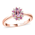 D'Joy Premium Martha Rocha Kunzite and Multi Gemstone 0.85 ctw Ring in 18K Vermeil Rose Gold Over Sterling Silver (Size 10.0) - Sticky add to cart bar