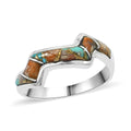 Santa Fe Style Mojave Purple Turquoise Ring in Sterling Silver (Size 10.0) 4.00 ctw - Sticky add to cart bar
