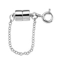 Rhodium Over Sterling Silver 5*7 Magetic Lock with 5.5MM Spring Ring Lock with 1.5mm Rolo Chain - Sticky add to cart bar
