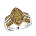 D'Joy Diamond Marquise Cluster Ring in Sterling Silver - Sticky add to cart bar
