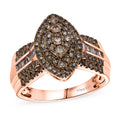 D'Joy Diamond Marquise Cluster Ring in Sterling Silver - Sticky add to cart bar