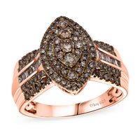 D'Joy Diamond Marquise Cluster Ring in Sterling Silver