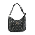 Beverly Hills Polo Club Black Logo Pattern Vegan Leather Shoulder Bag - Sticky add to cart bar