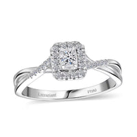 Luxuriant Lab Grown Diamond (G-H, SI) Ring in Sterling Silver 0.25 ctw