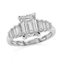 IGI Certified 950 Platinum Luxuriant Lab Grown Diamond (E-F, VS) Ring (Size 10.0) (4.25 g) 2.50 ctw