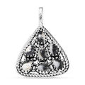 D'Joy Artisan Crafted White Buffalo 3.10 ctw Southwest Pendant without Chain in Sterling Silver - Sticky add to cart bar