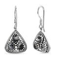 D'Joy Artisan Crafted White Buffalo 2.60 ctw Southwest Earrings in Sterling Silver - Sticky add to cart bar