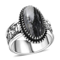 D'Joy Artisan Crafted White Buffalo 5.85 ctw Cactus Spirit Ring in Sterling Silver (Size 10.0) - Sticky add to cart bar