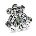 D’Joy Artisan Crafted Whispering Web Turquoise Ring in Sterling Silver (Size 10.0) 3.10 ctw - Sticky add to cart bar
