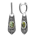 D'Joy Artisan Crafted Whispering Web Turquoise 2.60 ctw Navajo Earrings in Sterling Silver - Sticky add to cart bar