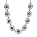 D'Joy Artisan Crafted Whispering Web Turquoise 10.75 ctw Concho Necklace 18 Inches in Sterling Silver - Sticky add to cart bar