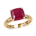Mirage Collection 10K Yellow Gold Premium Niassa Ruby (FF) Ring (Size 10.0) 6.75 ctw - Sticky add to cart bar