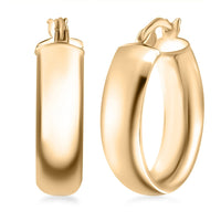 Luxoro 10K Yellow Gold Classic Hoop Earrings 2.38 Grams