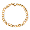Luxoro Interlink Chain Bracelet in 10K Yellow Gold (7.25 In) 3.76 Grams - Sticky add to cart bar