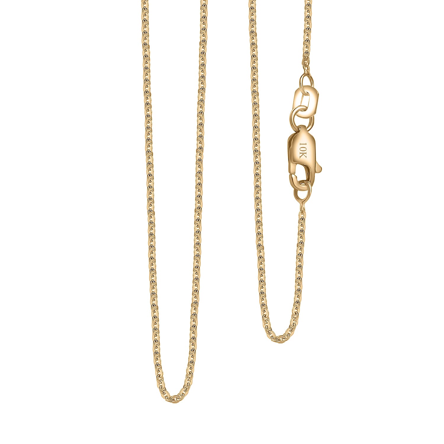 Cable Link Chain Necklace in 10K Yellow Gold 1.82 Grams 18 Inches