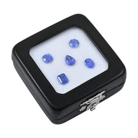 Set of 5 AAAA Tanzanite (Trillion, Octagon, Pear, Cushion or Round Shape) 5.00 ctw