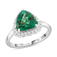 Certified & Appraised Rhapsody AAAA Lagoon Tourmaline and E-F VS Diamond 3.65 ctw Ring in 950 Platinum (Size 7.0) 5.96 Grams