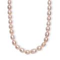 Peach Freshwater Pearl Necklace in 18K Vermeil Yellow Gold Sterling Silver 18 Inches - Sticky add to cart bar