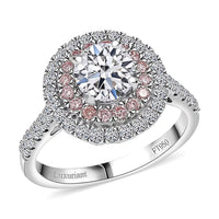 Luxuriant Lab Grown White and Pink Diamond VS 1.75 ctw Ring in 950 Platinum 6.10 Grams