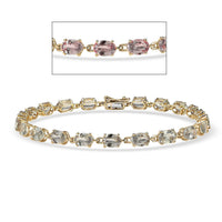 Luxoro 10K Yellow Gold AAA Turkizite Bracelet (7.25 In) 11.15 ctw