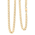 Light Cuban Chain Necklace in 14K Yellow Gold Over Sterling Silver 11.9 Grams 22 Inches - Sticky add to cart bar
