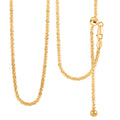 14K Yellow Gold Over Sterling Silver Chain Necklace with Adjustable Ball 9.2 Grams 24 Inches - Sticky add to cart bar