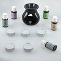 Black Ceramic Oil Burner Gift Set (2.75"x4") - Sticky add to cart bar