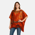 Orange Tree Satin Kaftan - One Size Fits Most - Sticky add to cart bar
