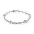 NY CLOSEOUT 950 Platinum Luxuriant Lab Grown Diamond (VVS - EF) Bracelet (13.35 g) (7.25 In) 5.25 ctw - Sticky add to cart bar