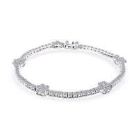 NY CLOSEOUT 950 Platinum Luxuriant Lab Grown Diamond (VVS - EF) Bracelet (13.35 g) (7.25 In) 5.25 ctw