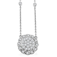 Luxuriant Lab Grown Diamond G SI 1.35 ctw Necklace in Sterling Silver 18 Inches